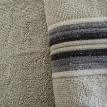 ASCIUGAMANI 1+1 IN SPUGNA DI COTONE CM 60X115 E CM 40X65 