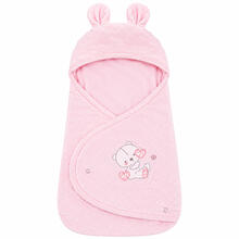 BABY SACCO IN CORAL POP CON ORECCHIE 