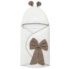 BABYSACCO SMACCHINATO CON ORECCHIE E FIOCCO APPLICATO 