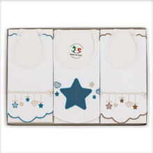 BAVETTA RICAMATA SCATOLA X 3 PZ 