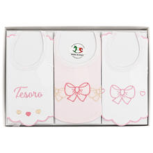 BAVETTA RICAMATA SCATOLA X 3 PZ 