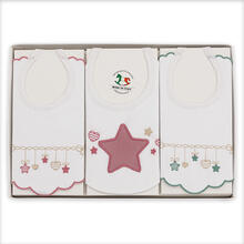 BAVETTA RICAMATA SCATOLA X 3 PZ 