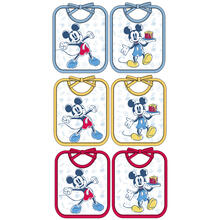6 BAVETTE SPUGNA  RETRO IN PVC 24X19 CM MEDIA 
