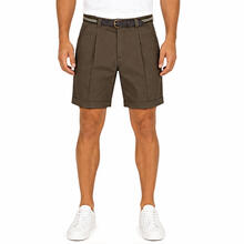 BERMUDA UOMO IN COTONE CON CINTURA 