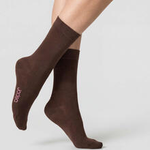 CALZA DONNA CON POLSINO CALDO COTONE MODAL 