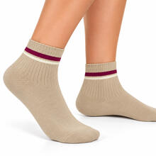 CALZINO DONNA CORTO CALDO COTONE MODA 
