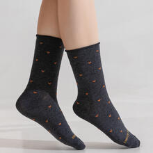 CALZINO DONNA CORTO CALDO COTONE MODA 