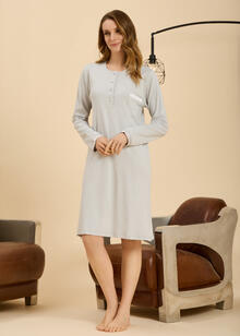 CAMICIA DA NOTTE INTERLOCK 