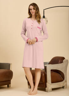 CAMICIA DA NOTTE INTERLOCK 