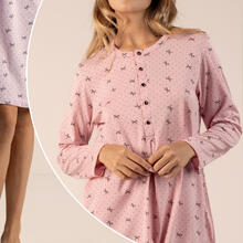 CAMICIA DA NOTTE LUNGA JERSEY 