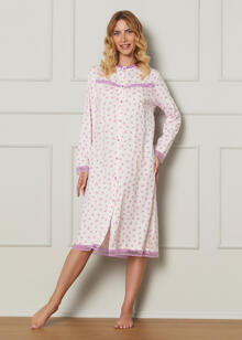 CAMICIA DA NOTTE MANICA LUNGA DONNA 