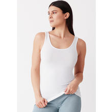 CANOTTA DONNA SPALLA LARGA COTONE ELASTICIZZATO 