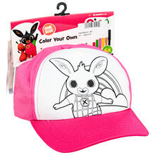 CAPPELLO BIMBA BING DA COLORARE + 6 PENNARELLI REGALO 
