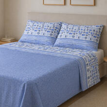 COMPLETO LETTO 1 PIAZZA E MEZZA CM 190X290 CON 2 FEDERE 