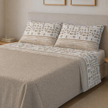 COMPLETO LETTO 1 PIAZZA E MEZZA CM 190X290 CON 2 FEDERE 