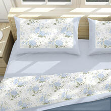 COMPLETO LETTO 2 PIAZZE COTONE PERCALLE CM 270X300 