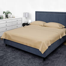 COMPLETO LETTO 2 PIAZZE COTONE TINTA UNITA 
