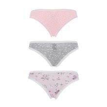 CONFEZIONE 3 PAIA BRASILIANO DONNA FANTASIA CON BORDO 