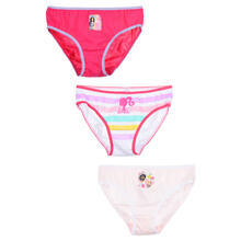 CONFEZIONE 3 PAIA SLIP BIMBA COTONE BARBIE 