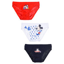 CONFEZIONE 3 PAIA SLIP BIMBO COTONE TOPOLINO 