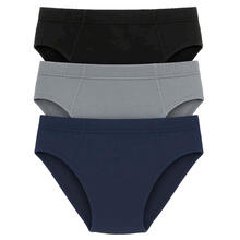 CONFEZIONE 3 PEZZI SLIP UOMO COTONE ELASTICIZZATO 