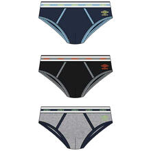 CONFEZIONE 3 PEZZI SLIP UOMO ELASTICO ESTERNO 