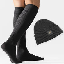 CONFEZIONE REGALO CAPPELLO CALDO + CALZA UOMO LUNGA 