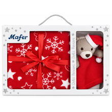 CONFEZIONE REGALO NATALIZIA COPERTA CULLA + DOU DOU 