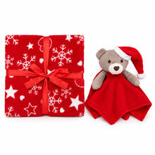 CONFEZIONE REGALO NATALIZIA COPERTA CULLA + DOU DOU 