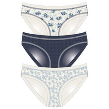 CONFEZIONE SLIP 3 PEZZI FANTASIA CON BORDINO 