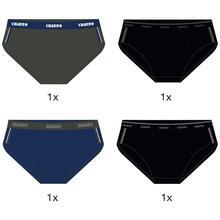 CONFEZIONE SLIP UOMO COTONE ELASTICIZZATO 4 PAIA 