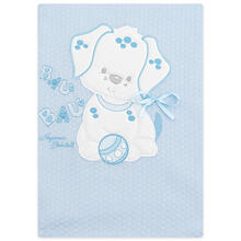 COPERTINA CULLA COTONE RICAMATA CM 75X95 