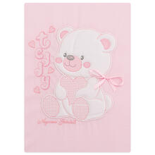 COPERTINA CULLA PIQUET RICAMATA CM 75X95 