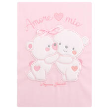 COPERTINA CULLA PIQUET RICAMATA CM 75X95 