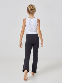LEGGINGS BIMBA IN COTONE FELPATO CON ZAMPETTA 