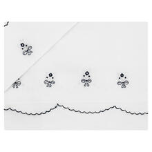 LENZUOLINO CULLA RICAMO A MANO PURO COTONE 