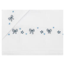 LENZUOLINO CULLA RICAMO A MANO PURO COTONE 