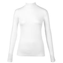 LUPETTO DONNA MANICA LUNGA COTONE BIELASTICO GARZATO 