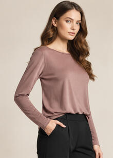 MAGLIA DONNA TERMICO MANICA LUNGA EFFETTO CALDO 