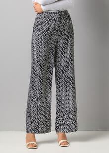 PANTALONE LARGO FANTASIA IN MORBIDA VISCOSA 