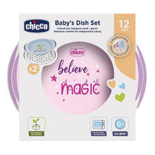 PIATTO PAPPA CALDA 12M+ ROSA 