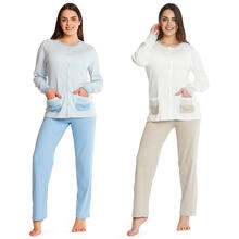 PIGIAMA DONNA INTERLOCK APERTO 