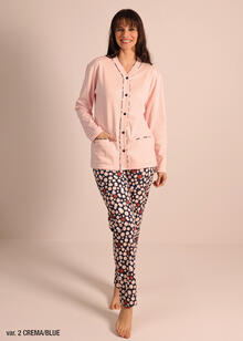 PIGIAMA DONNA INTERLOCK APERTO 