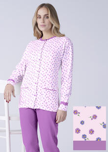 PIGIAMA DONNA INTERLOCK APERTO 