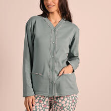 PIGIAMA DONNA INTERLOCK APERTO 