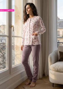 PIGIAMA DONNA INTERLOCK APERTO CALIBRATO 