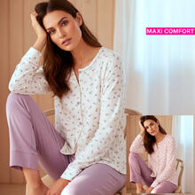 PIGIAMA DONNA INTERLOCK CALIBRATO APERTO 