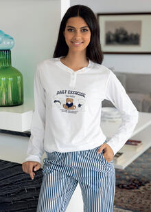 PIGIAMA DONNA LUNGO JERSEY 