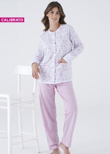 PIGIAMA DONNA LUNGO JERSEY CALIBRATO IN SCATOLA 