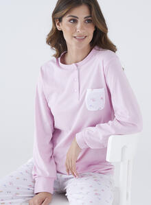 PIGIAMA DONNA LUNGO JERSEY IN SCATOLA 